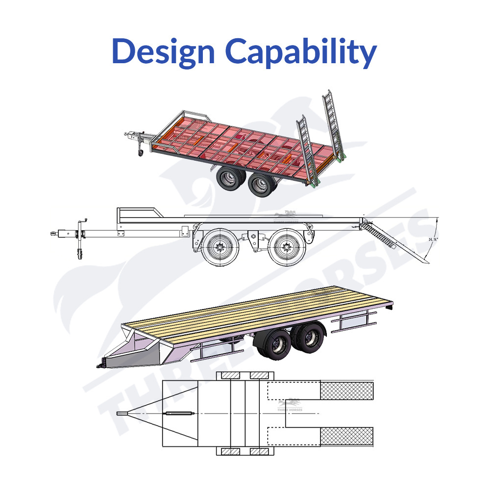 air bagged race car trailer lowering car trailer air bag flat trailer for sale