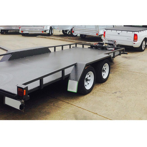 car ramp steel trailer car hauler trailer wengh flatbed trailer 1 car