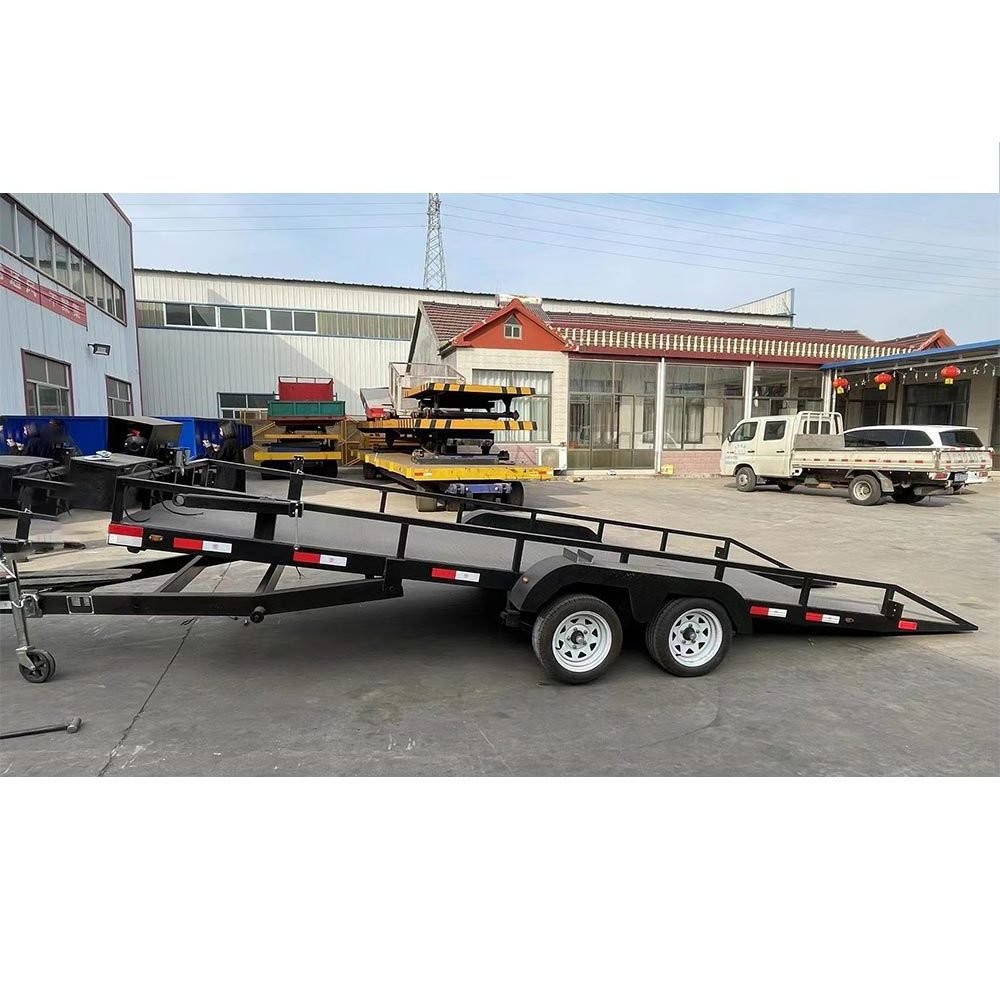 Best sale double axel trailer car transport aluminum car trailer ramps car trailer