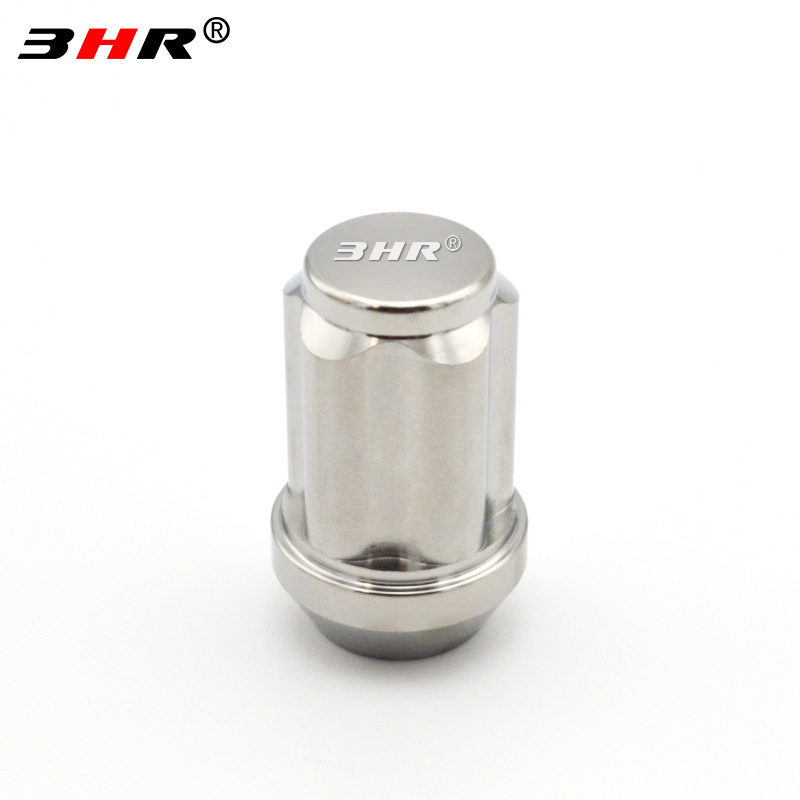 10.9 Grade Anti-Theft 60 Degree Cone Seat Gr.5 Titanium Alloy Ti-6Al-4V Auto Rim Lug Nuts M12x1.5mm with Titanium Key