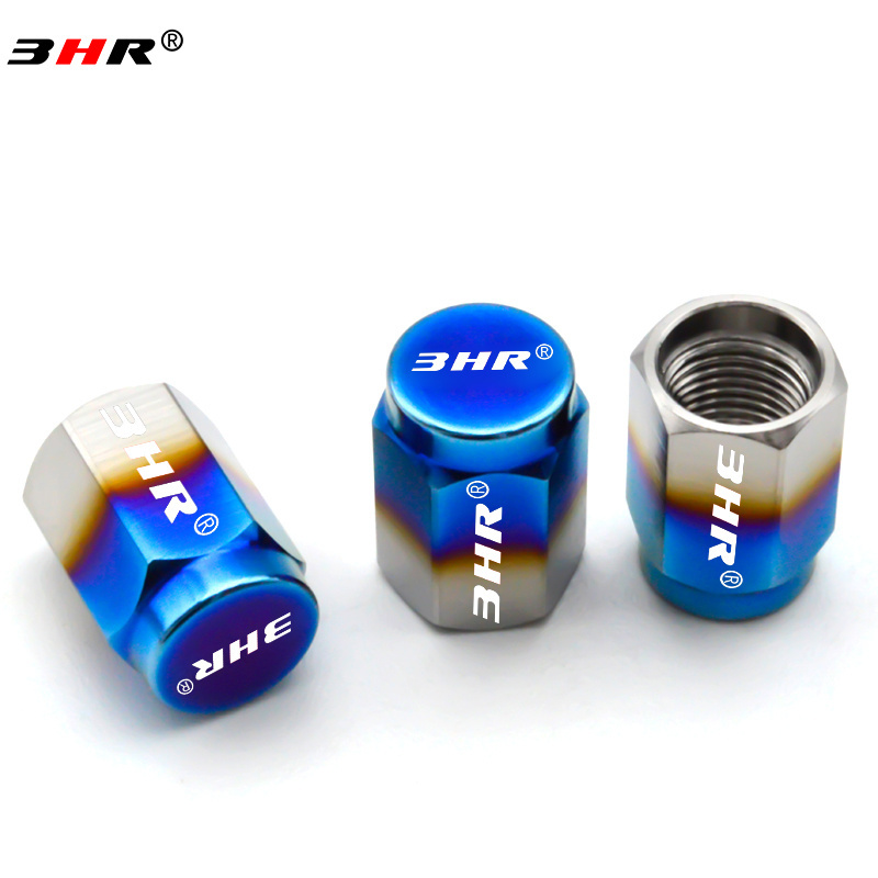 Gr.5 Titanium Alloy Automobile Car Tire Valve Stem Universal Stem Covers for Cars Bikes and Motorcycle