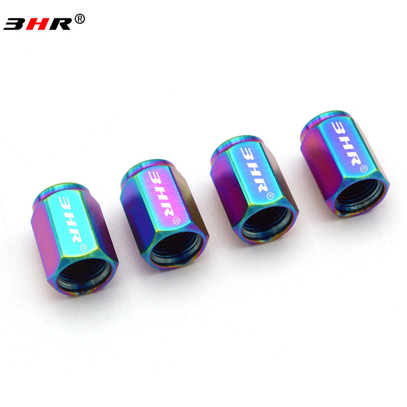 Gr.5 Titanium Alloy Automobile Car Tire Valve Stem Universal Stem Covers for Cars Bikes and Motorcycle