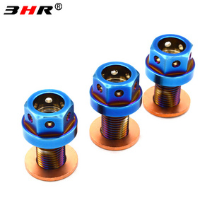 Drilled Hex Gr.5 Titanium Alloy Oil Drain Plug Ti-6Al-4V Automobile Engine Gear Oil Drain Plug M14x1.5 with Powerful Magnetic