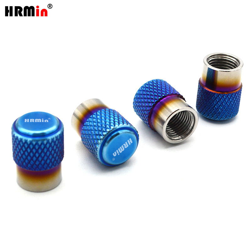 3HR Gr.5 titanium custom Color Gr.5 titanium Alloy 4pcs tire valve caps valve stem caps