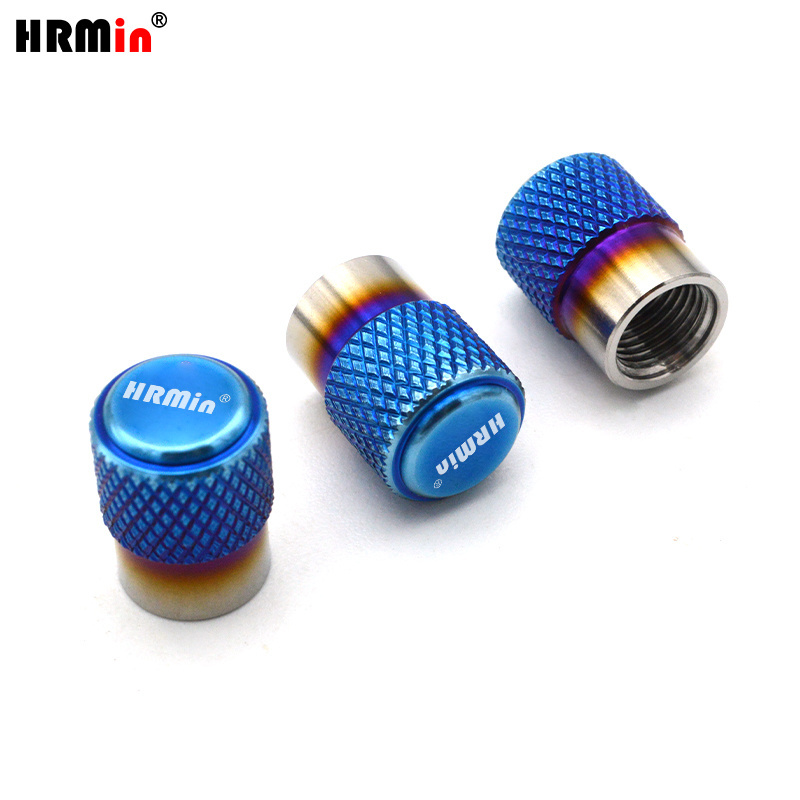 3HR Gr.5 titanium custom Color Gr.5 titanium Alloy 4pcs tire valve caps valve stem caps