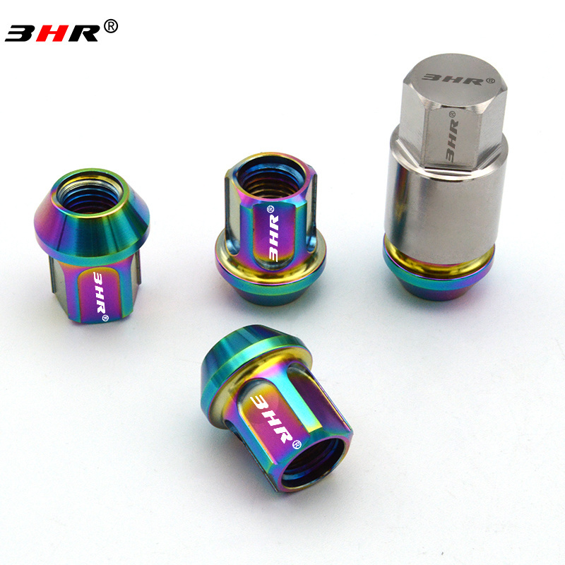 3HR Gr.5 titanium wheel lug nut locks rim nut locks anti theft wheel lock set