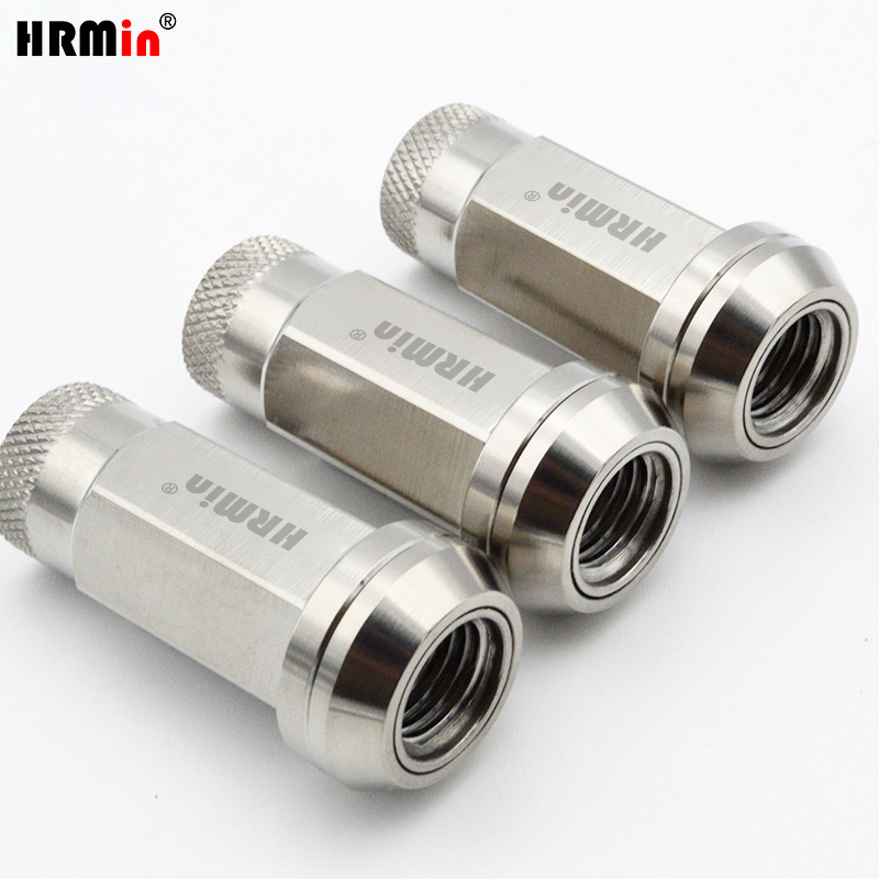 HRMin Hot sell Gr.5 titanium Ti-6Al-4V cone seat free washer wheel nut  M12*1.5*48MM  for Toyoto Mazda Honda Acura Scion Lexus,