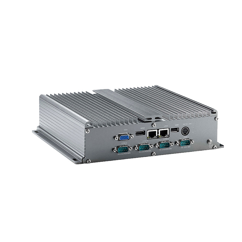 Fanless  intel ATOM  D2550  mini box  pc  Industrial Computer  2LAN 6COM 6*RS232 or 4*rs485 or  3*rs422 6USB