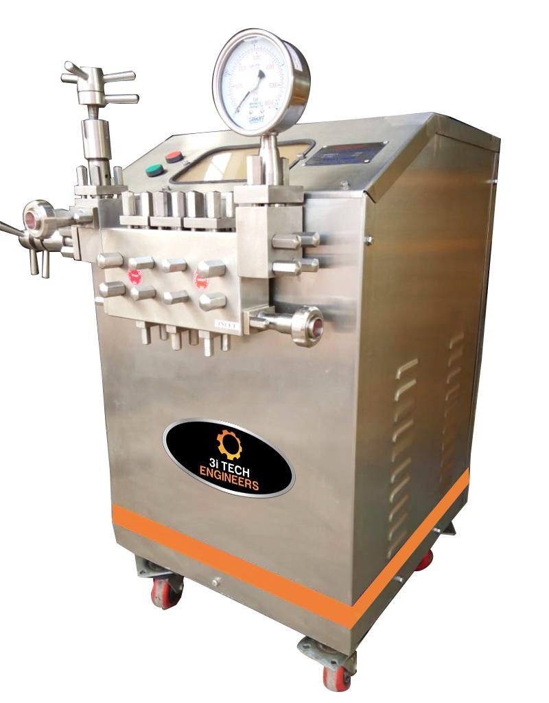 High Pressure Industrial Homogenizer / Chemical Homogenizer Emulsifier Mixer / Juice and Puree Homogenizer