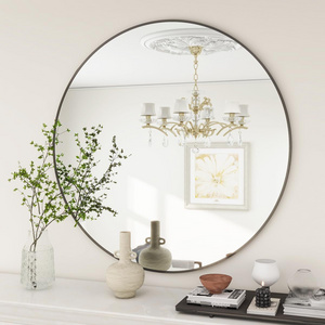 Cross-border e-commerce popular models mirror with aluminum frame wall round mirror round mirror wall decor