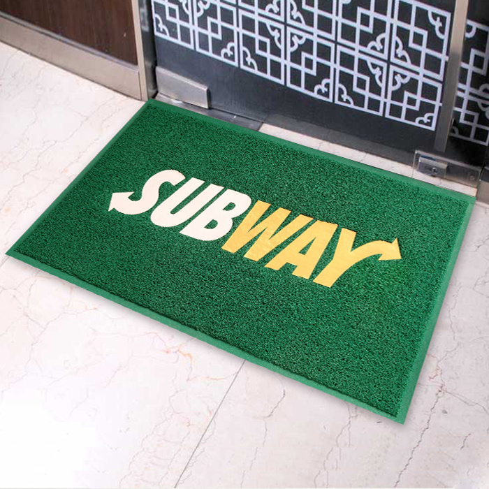 Scrape off Mud Dust Water Proof Rubber Back Anti-slip Entrance  Estera De Door Floor Mat Carpet