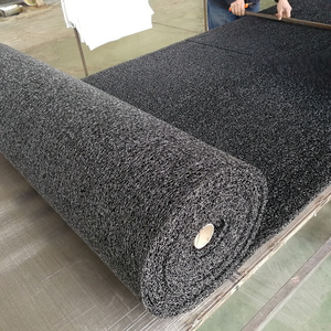 Heavy Duty Pvc Floor Coil Vinyl Loop Rubber Mat Carpet Roll WIthout Backing Mat