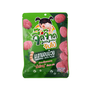 Preserved Soft Fruit Candy Chewy Tamarind Jumbo Candies Size Biggest Candy Plum Powder Flavor 80g Bag Package