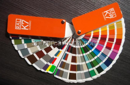 Coating Powder Color Guid Chart Ral k7 Color Card