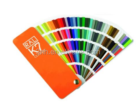 Coating Powder Color Guid Chart Ral k7 Color Card