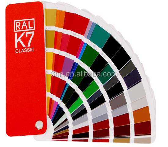 Coating Powder Color Guid Chart Ral k7 Color Card