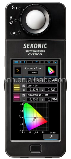 Sekonic c-7000 light spectrum meter spectrophotometer illuminance color temperature meter 380nm to 780nm