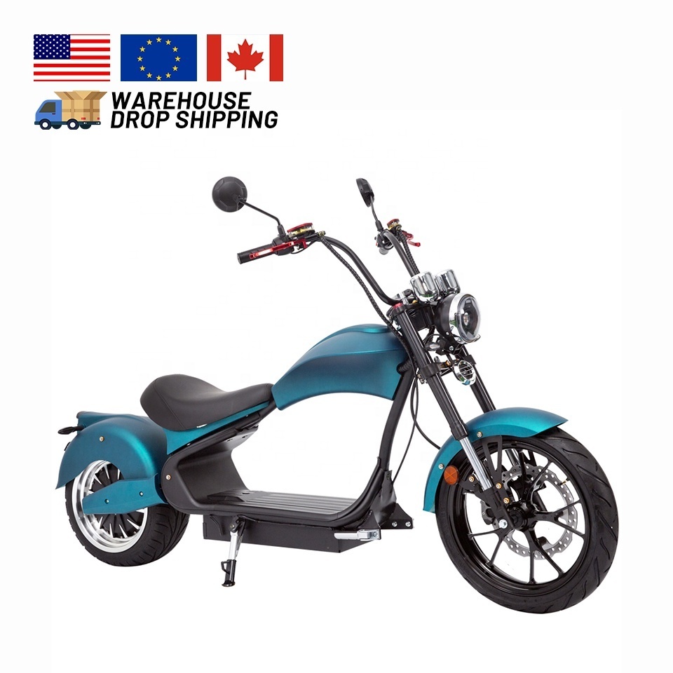 4000w 75km/h Chopper EEC COC Fat Tire Electric Citycoco Scooter Eu warehouse 65km Long Range