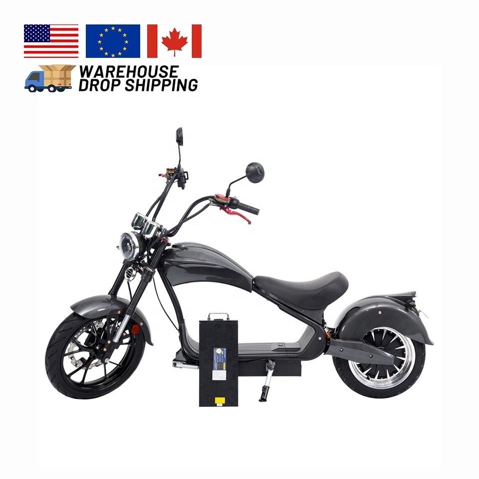 4000w 75km/h Chopper EEC COC Fat Tire Electric Citycoco Scooter Eu warehouse 65km Long Range