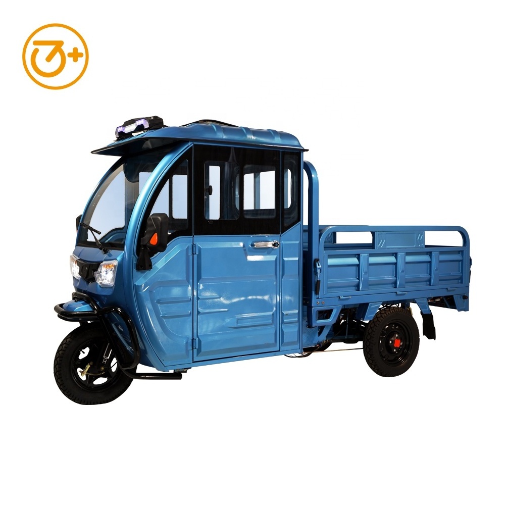 Semi Closed Tricycles 3 Wheel Electric Van Cargo Tricycle Cargo Electric Tricycle