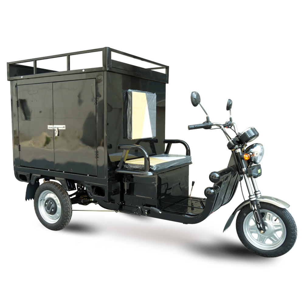 Three Wheel Disc Brake EEC COC Certificate Electric Tricycles Cargo Bike Enclosed Cover Carriage Wholesale Price