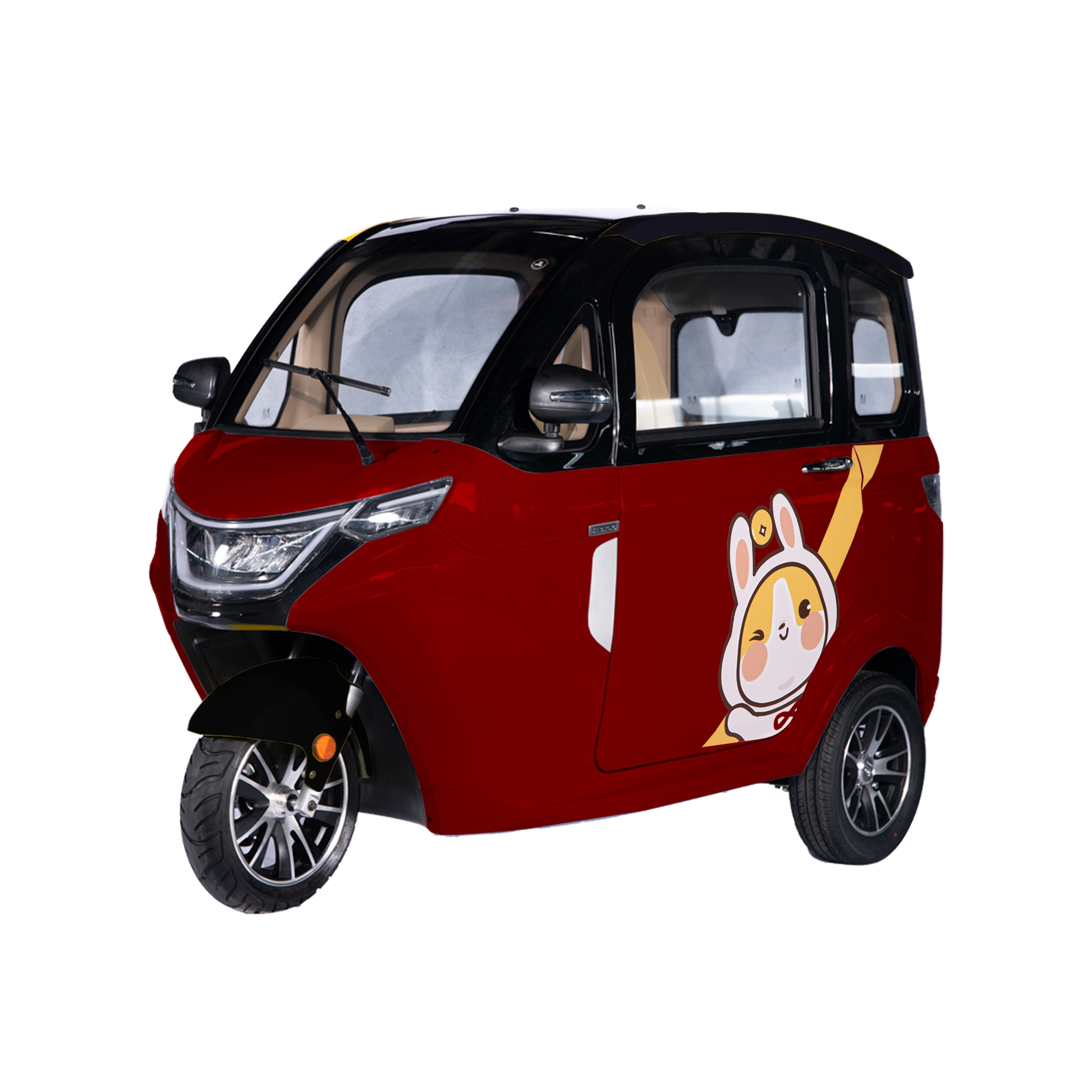 Hot Sale COC Tricycle Car Electric Mini 3 Wheels Car Fully Enclosed With Reverse Camera Cheap Price