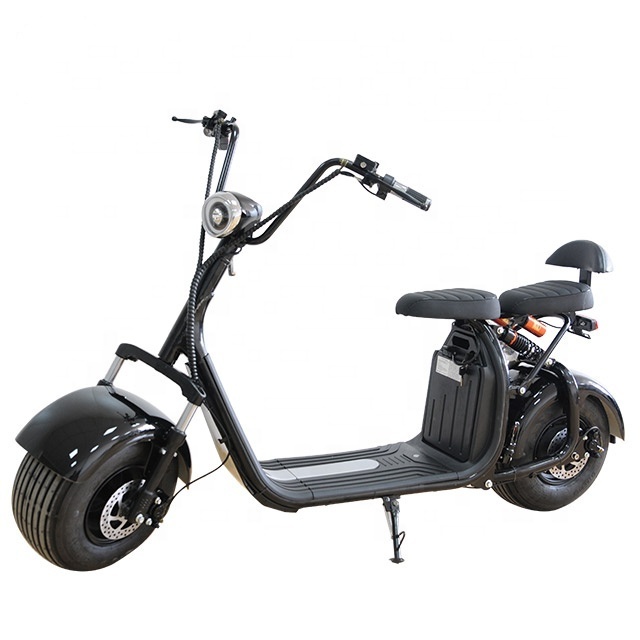 2018 1500W 12ah 60v newly fashion popular fat tyre electric scooter citycoco