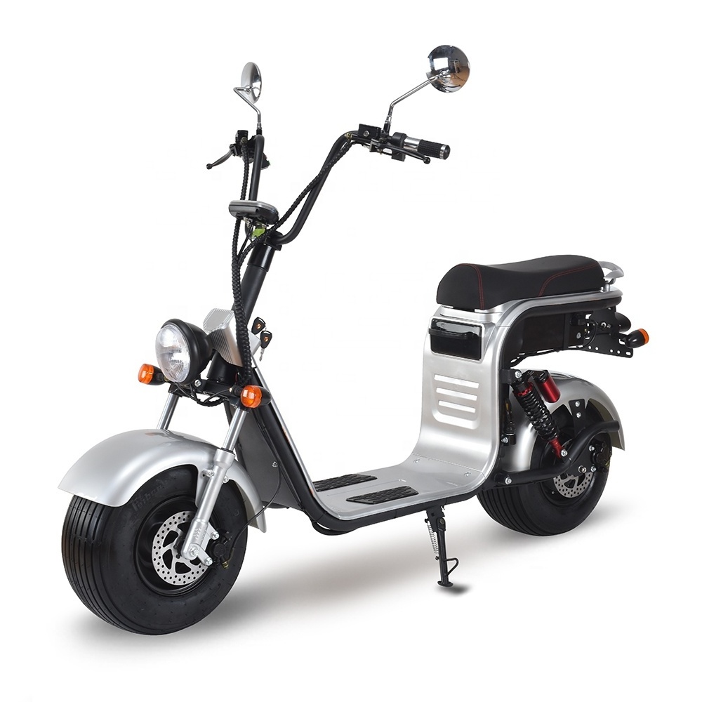 popular style electric scooter 1500w motor fashion citycoco fat kid on moped