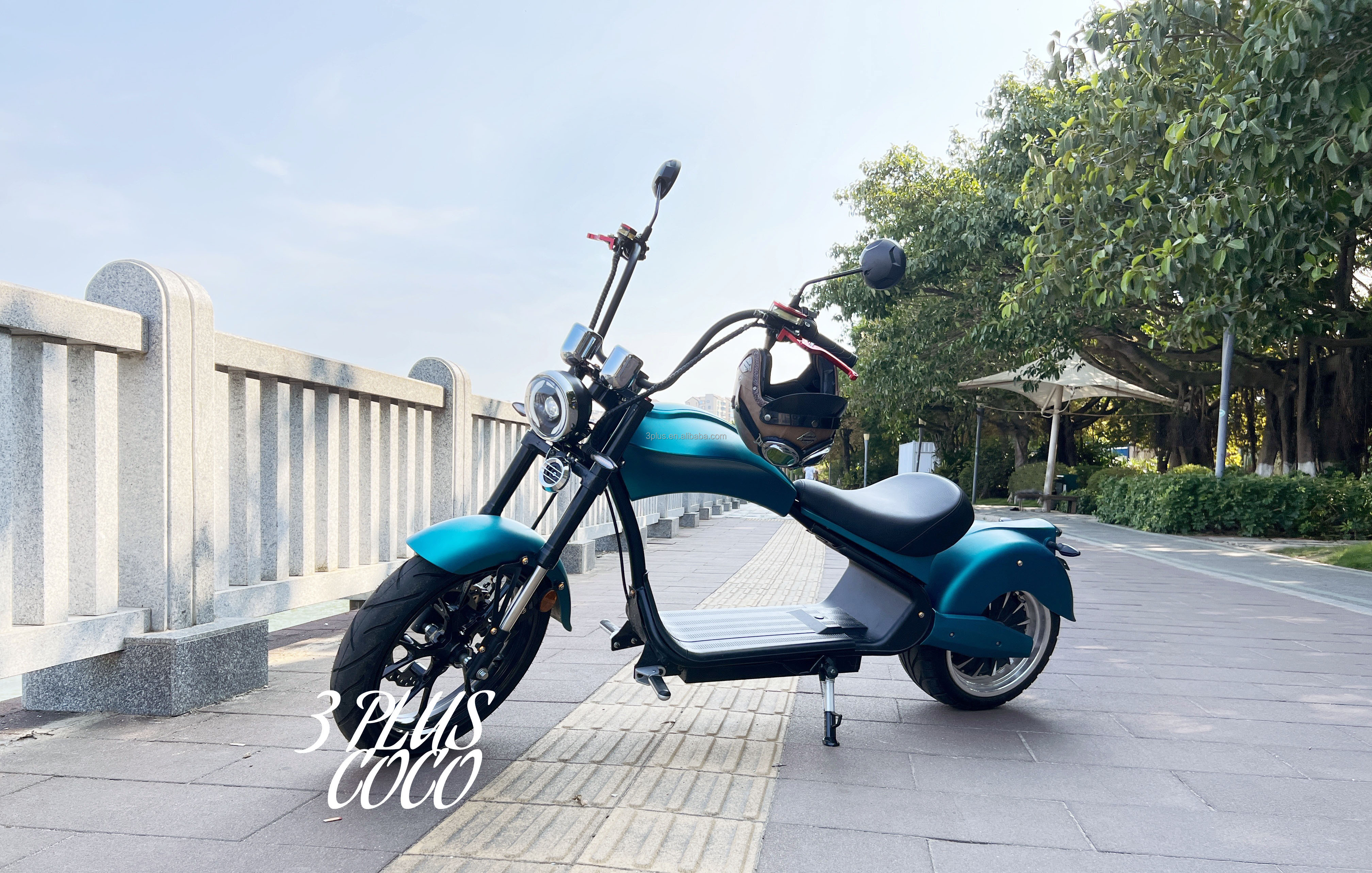 MH3 4000W Black Electric Motorcycle Scooter EEC/COC Certified Iron Frame with 1-Year Warranty Factory Direct Sales