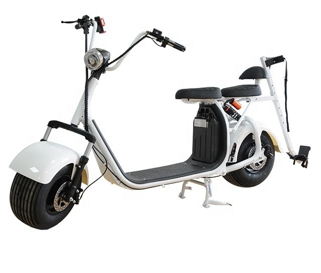 2018 1500W 12ah 60v newly fashion popular fat tyre electric scooter citycoco