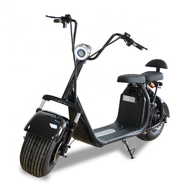 2018 1500W 12ah 60v newly fashion popular fat tyre electric scooter citycoco