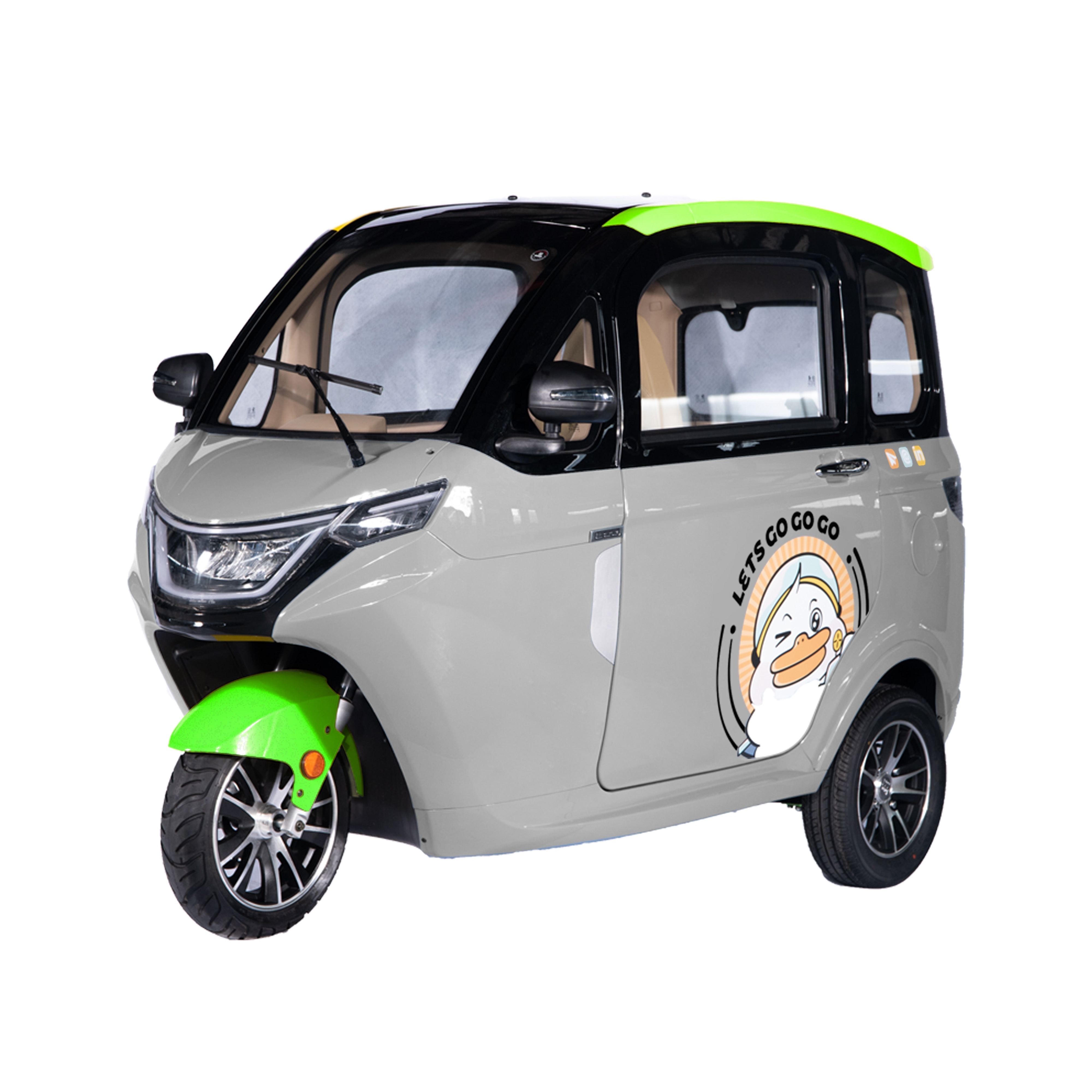 Hot Sale COC Tricycle Car Electric Mini 3 Wheels Car Fully Enclosed With Reverse Camera Cheap Price