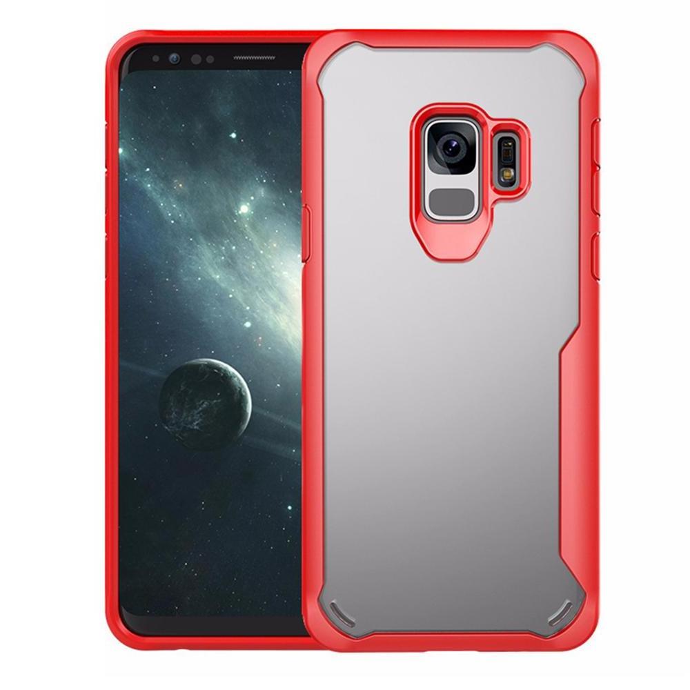 Hybrid Mobile Phone Clear Back Cover for Samsung Galaxy S8 S8Plus S9 S9Plus S10 S10Plus S10E Note 8 Note 9 Case