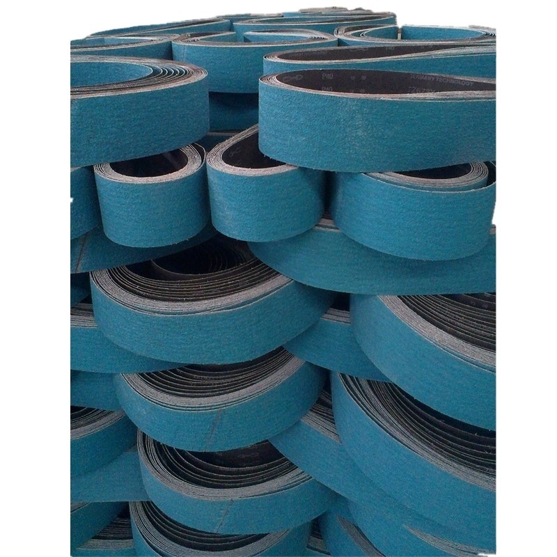 metal heavy grinding zirconium aluminium oxide topsize coating poliester cloth sanding belts