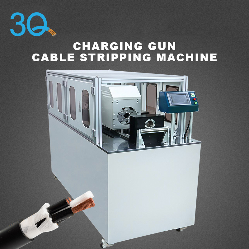 3Q New Energy Charging Gun 1m Cables Stripper Equipment High Voltage Cable Extra Thick Coaxial Wire Stripping Machine