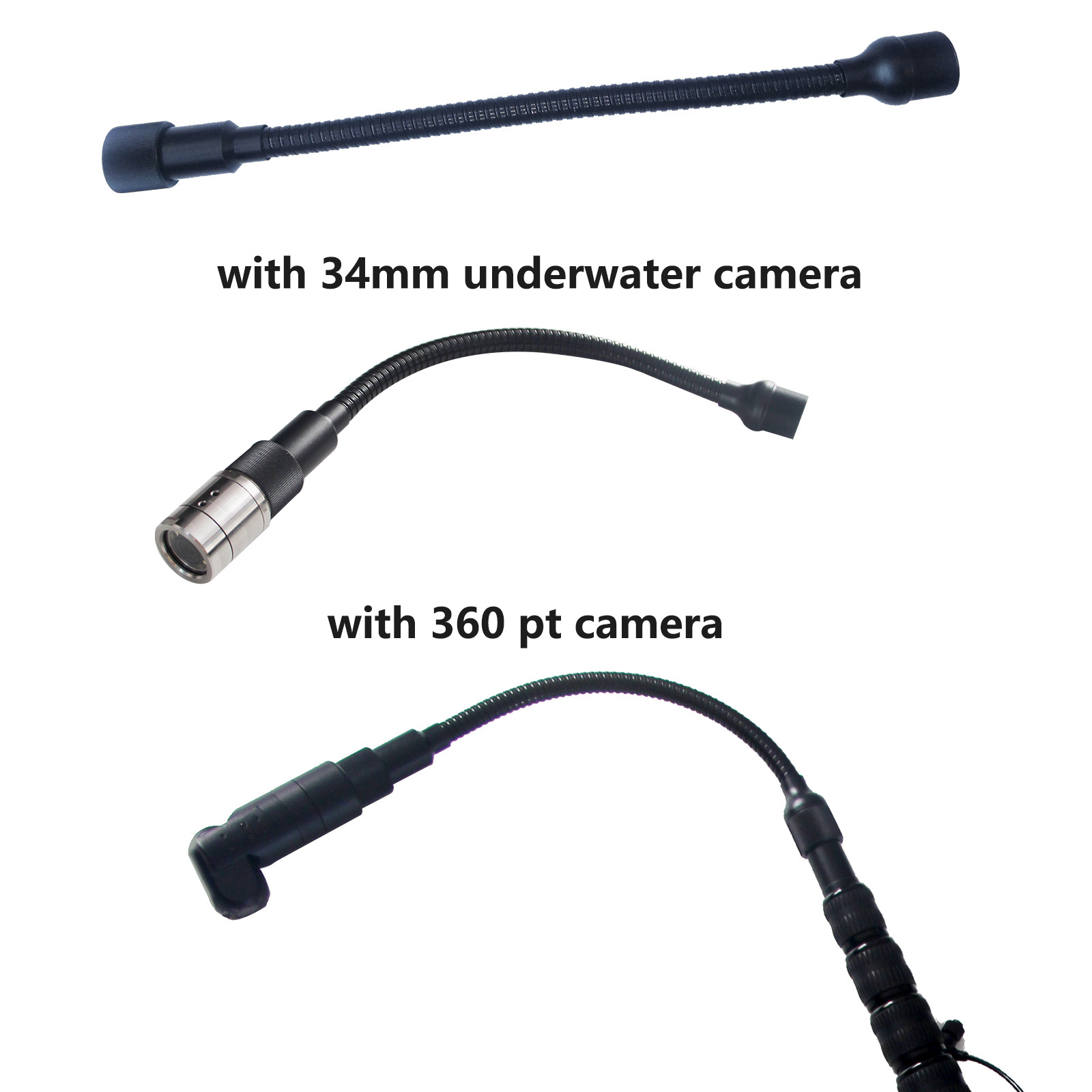 3 Camera head  Multiple Security Checking Wifi PTZ Telescopic Pole Inspection Camera System earthquake rescue equipment