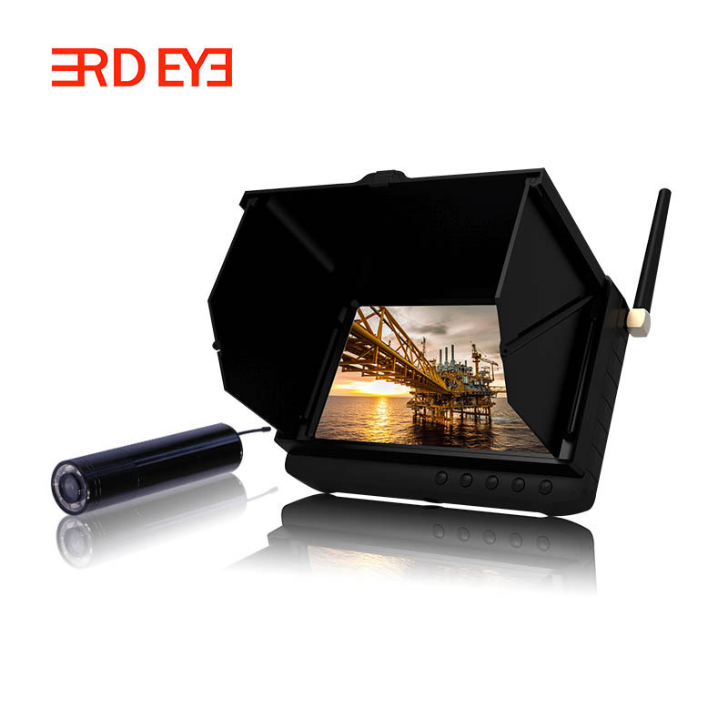 High quality  2.4ghz Wireless inspection camera with large screen monitor for pipeline , sewer , well , chimmey inspection