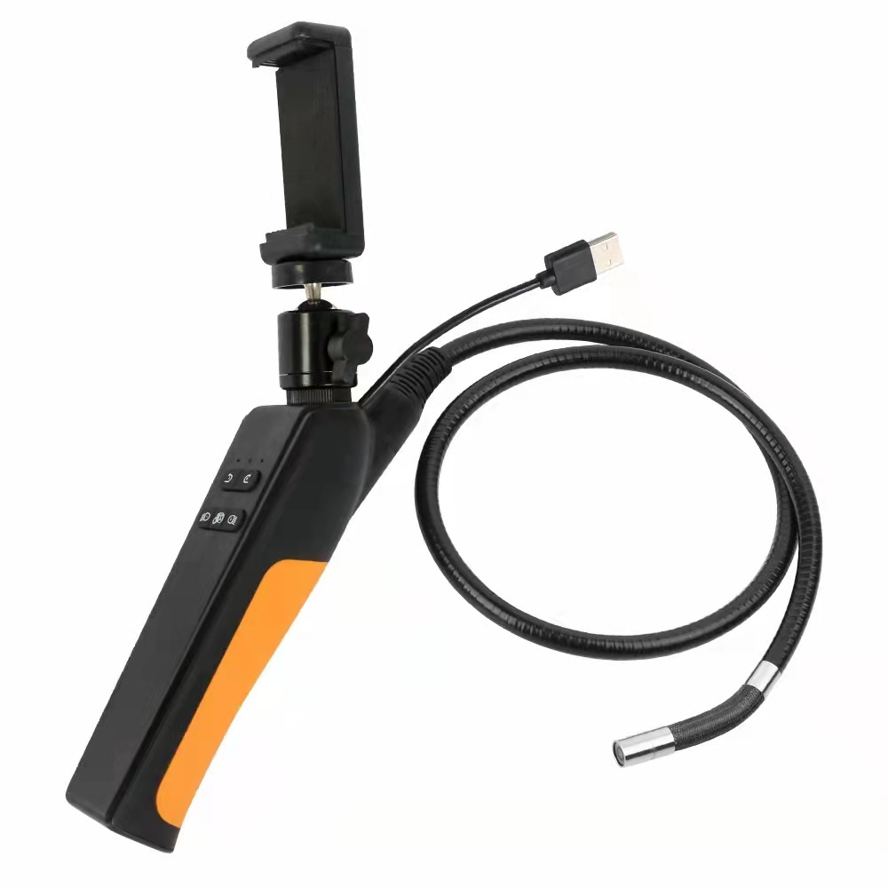 Handheld 8.5mm Degree Steering Lens Endoscope 3.5inch IPS Screen Borehole Pipe/ Vehicle Engine Inspection Camera