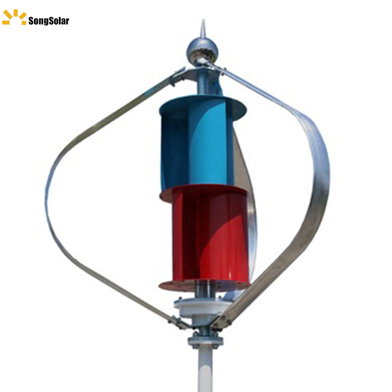 Factory direct sales CE Vertical wind generator 500w 1kw 2kw 3kw 12v 24v 48V vertical wind turbine for home use