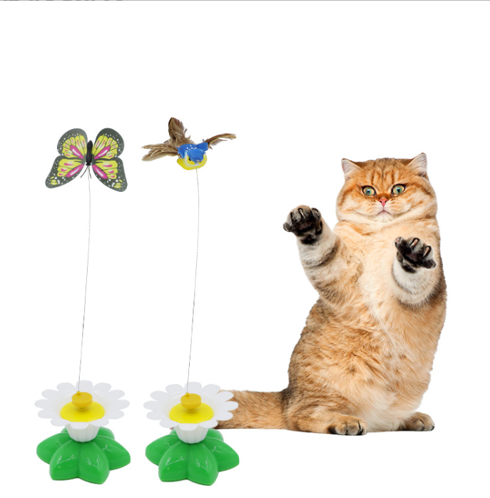 Wholesale automatic Electric Butterfly scratch toy Interactive Puzzle Cat Toys