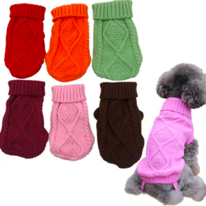 New Little Pup Puppy Diamond Sweater Pet Dogs Cat Knitwear Dog Clothes Warm Coat For Small Large Dogs Winter Costume For Gatos