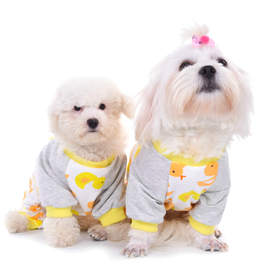 Hot Bulk Wholesale Hot Selling Cute Soft Dog Pajamas Cotton matching dog and owner of Pet Cloths Dog Clothes