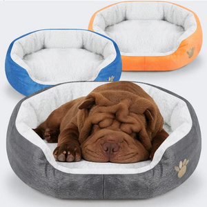 Paw Pet Sofa Dog Beds Soft Material Nest Dog Baskets 6 Colors Soft Fleece Warm Cat Bed Fall and Winter Warm Kennel For Cat Puppy