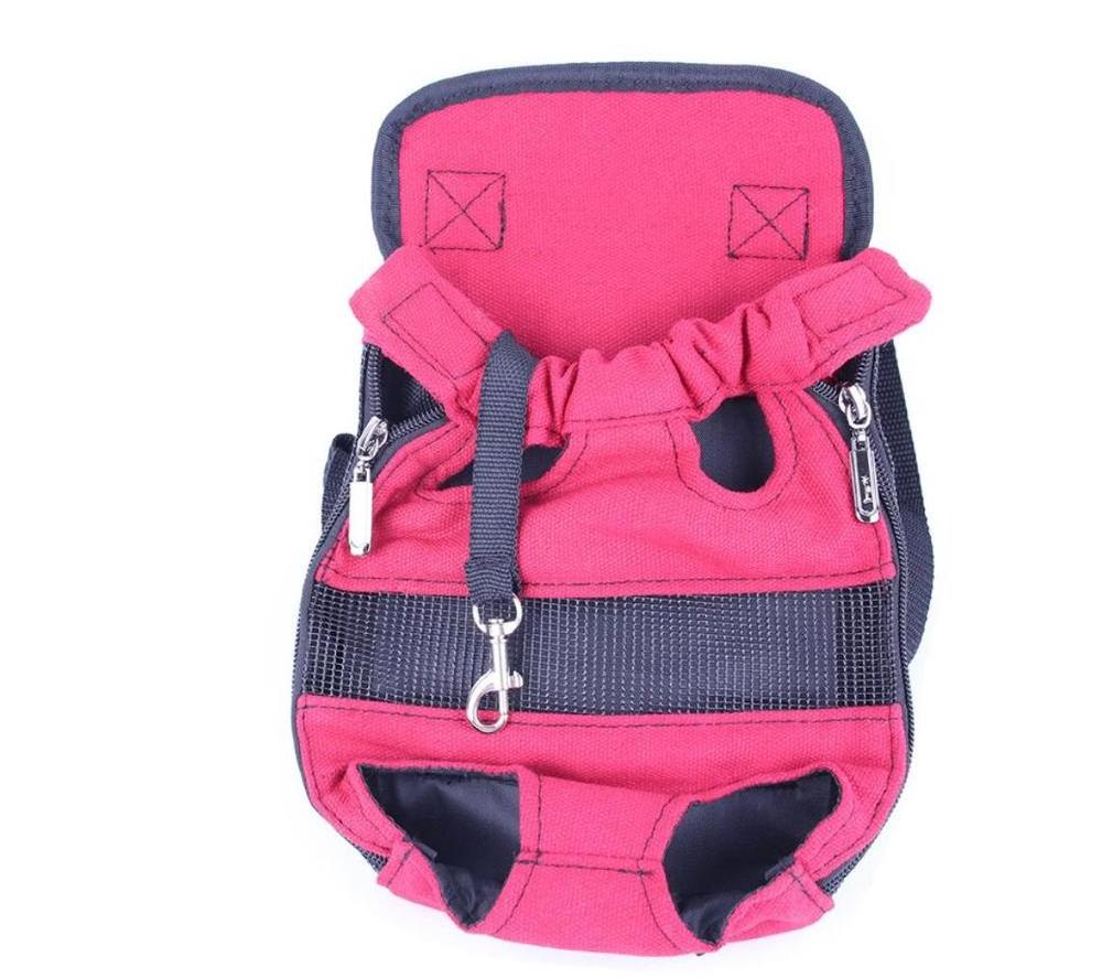 Newest Hot Pet Dog Carrier Front Chest Backpack Five Holes Backpack Dog Outdoor Carrier Tote Bag Sling Holder Mesh Cat Puppy Dog