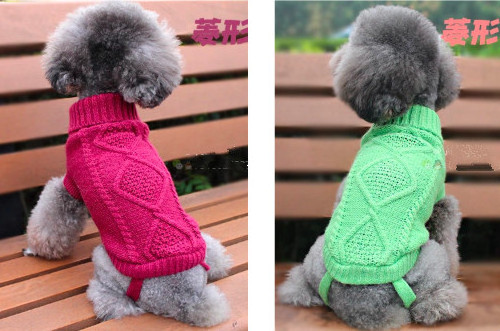 New Little Pup Puppy Diamond Sweater Pet Dogs Cat Knitwear Dog Clothes Warm Coat For Small Large Dogs Winter Costume For Gatos