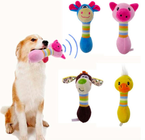 Cute Animals Pet Toys Honking Squirrel Cat Chew Squeaker Puppy Plush Dog Toy