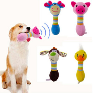 Cute Animals Pet Toys Honking Squirrel Cat Chew Squeaker Puppy Plush Dog Toy