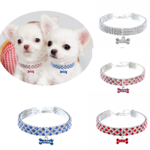 Fashion Attractive Design Collars in Bulk Luxury Designer Girl Dogs Rhinestone Charms Colorful Colors Bling dog collar