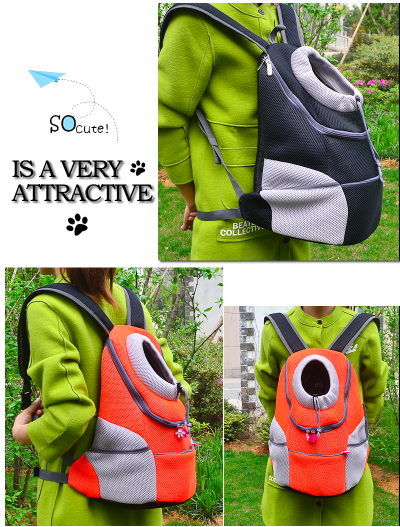 Bleathable Mesh Pet Carrier Dog front Chest Backpack Bag Double Shoulder Carrying Dog Backpack Pattern for Dogs Travel Hiking