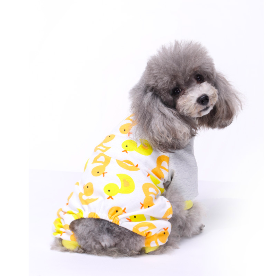 Hot Bulk Wholesale Hot Selling Cute Soft Dog Pajamas Cotton matching dog and owner of Pet Cloths Dog Clothes